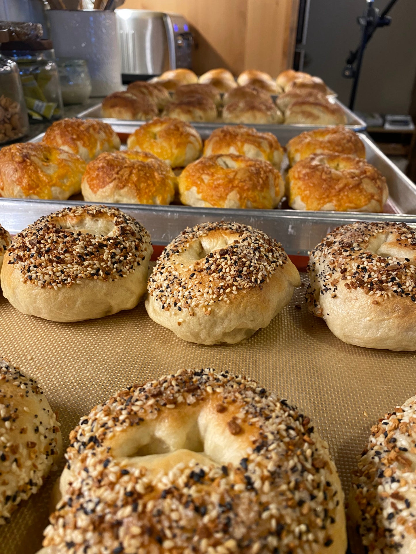 Sourdough Bagels